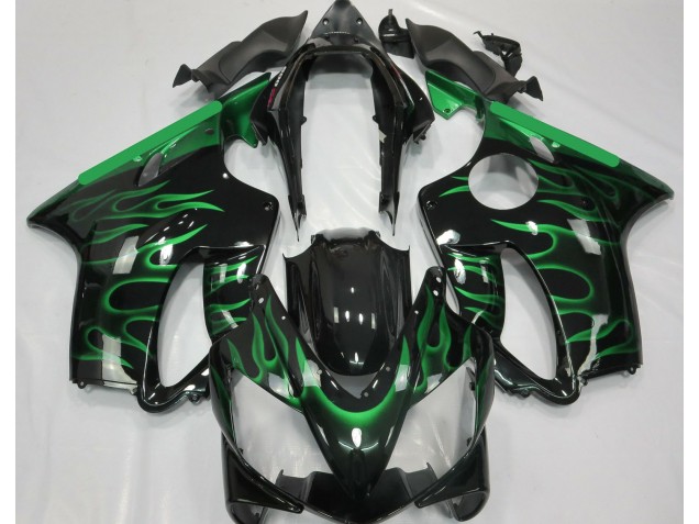 04-07 Light Green Flame CBR600 F4i Fairings 04-07 Light Green Flame CBR600 F4i Fairings