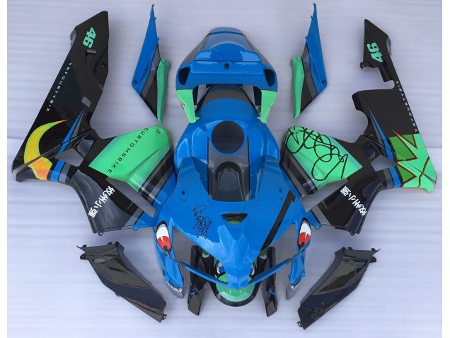 05-06 Blue Shark & Green CBR600RR Fairings 05-06 Blue Shark & Green CBR600RR Fairings