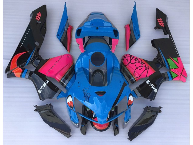 05-06 Blue Shark & Pink CBR600RR Fairings 05-06 Blue Shark & Pink CBR600RR Fairings