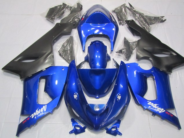 05-06 Blue and Black ZX6R Fairings 05-06 Blue and Black ZX6R Fairings