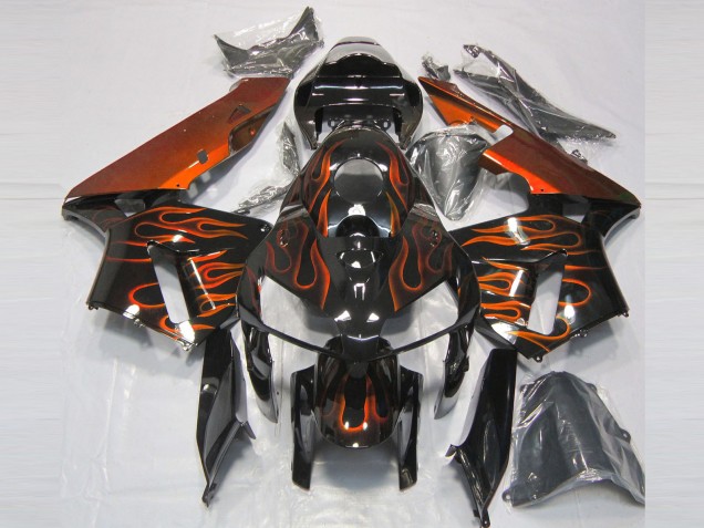 05-06 Burnt Orange Flame CBR600RR Fairings 05-06 Burnt Orange Flame CBR600RR Fairings