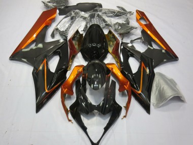 05-06 Burnt Orange and Black GSXR 1000 Fairings