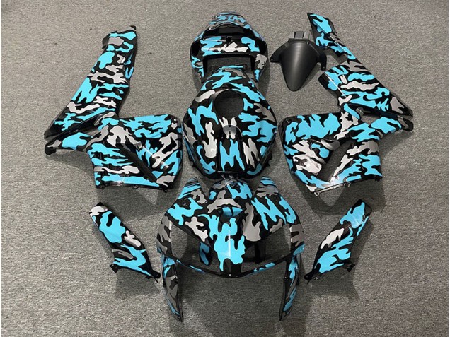 05-06 Camo & LIGHT CYAN CBR600RR Fairings 05-06 Camo & LIGHT CYAN CBR600RR Fairings