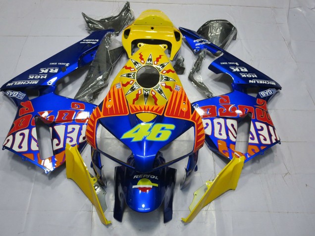 05-06 Custom Blue Rossi CBR600RR Fairings 05-06 Custom Blue Rossi CBR600RR Fairings