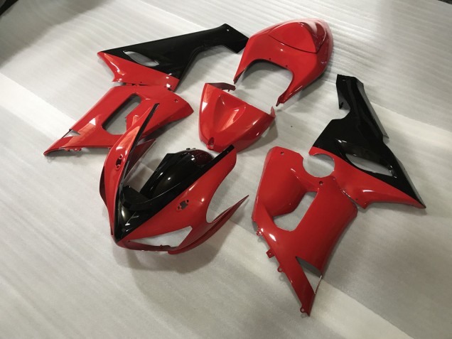 05-06 Custom Red and Black ZX6R Fairings 05-06 Custom Red and Black ZX6R Fairings