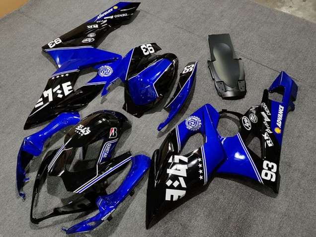 05-06 Gloss Blue and Black Custom GSXR 1000 Fairings 05-06 Gloss Blue and Black Custom GSXR 1000 Fairings