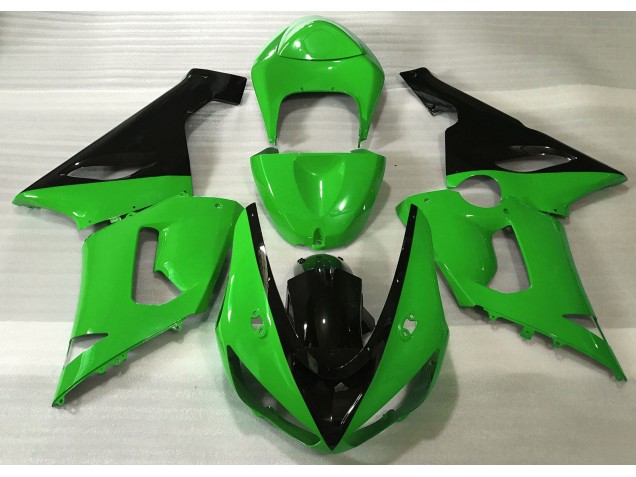 05-06 Gloss Green & Black ZX6R Fairings 05-06 Gloss Green & Black ZX6R Fairings