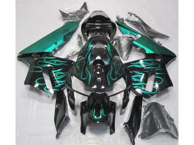 05-06 Gloss Teal Flame CBR600RR Fairings 05-06 Gloss Teal Flame CBR600RR Fairings