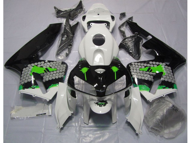 05-06 Green Splatter on Gloss Black CBR600RR Fairings 05-06 Green Splatter on Gloss Black CBR600RR Fairings