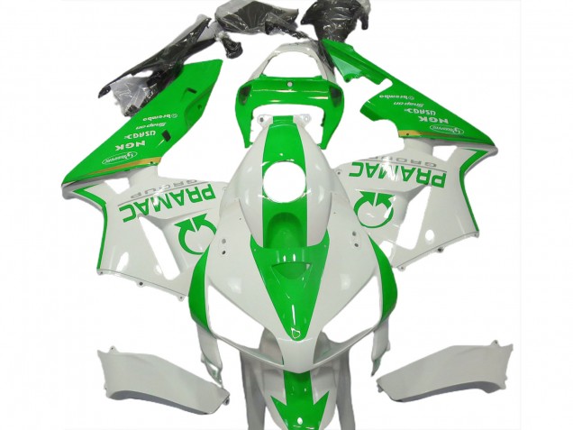 05-06 Light Green and White Pramac CBR600RR Fairings 05-06 Light Green and White Pramac CBR600RR Fairings