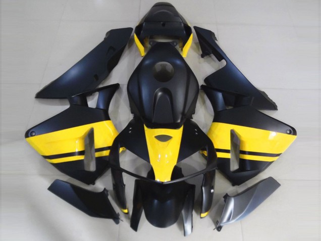 05-06 Matte Black & Gloss Yellow CBR600RR Fairings 05-06 Matte Black & Gloss Yellow CBR600RR Fairings