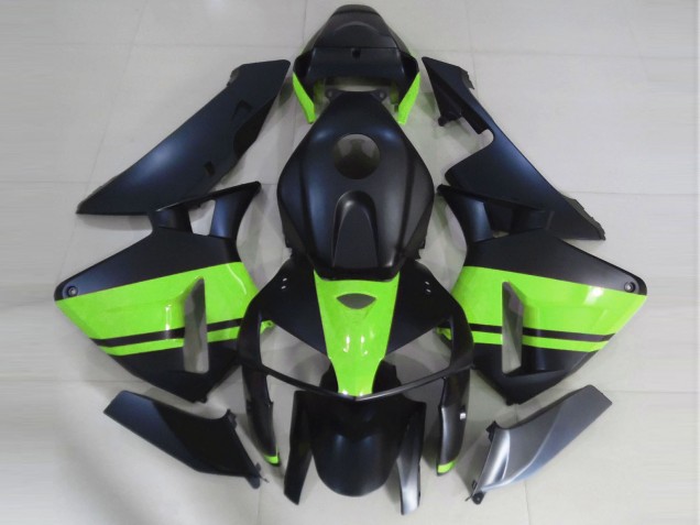 05-06 Matte Black & Light Green CBR600RR Fairings 05-06 Matte Black & Light Green CBR600RR Fairings