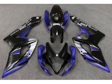 05-06 Matte Black and Blue GSXR 1000 Fairings