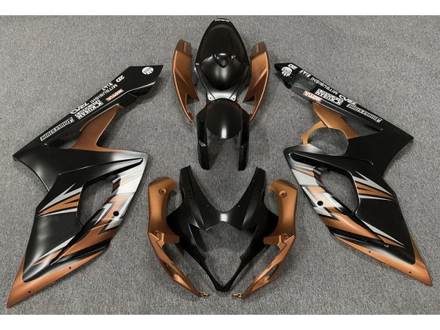05-06 Matte Black and Bronze GSXR 1000 Fairings