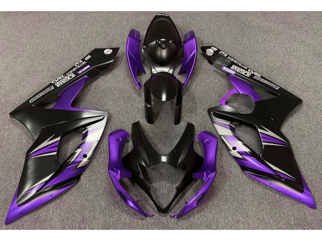 05-06 Matte Black and Purple GSXR 1000 Fairings 05-06 Matte Black and Purple GSXR 1000 Fairings