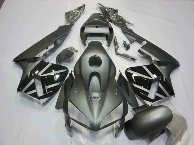 05-06 Matte Grey & Black CBR600RR Fairings 05-06 Matte Grey & Black CBR600RR Fairings