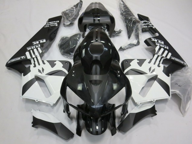 05-06 Matte Black & White Punisher Logo CBR600RR Fairings 05-06 Matte Black & White Punisher Logo CBR600RR Fairings