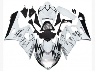 05-06 OEM White Corona Style GSXR 1000 Fairings