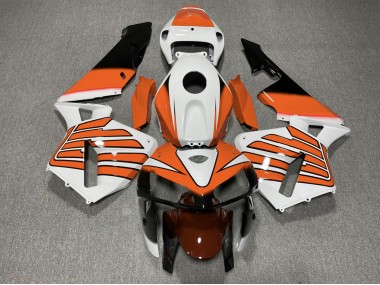 05-06 Orange and White Wings CBR600RR Fairings
