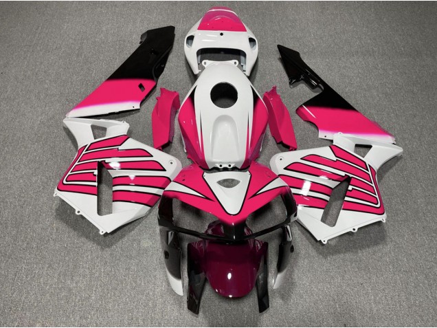 05-06 Pink and White Wings CBR600RR Fairings 05-06 Pink and White Wings CBR600RR Fairings