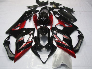 05-06 Red and Black Flare GSXR 1000 Fairings