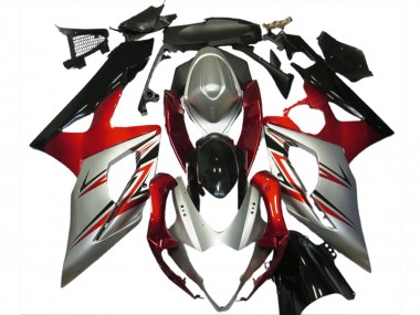 05-06 Red and Silver GSXR 1000 Fairings
