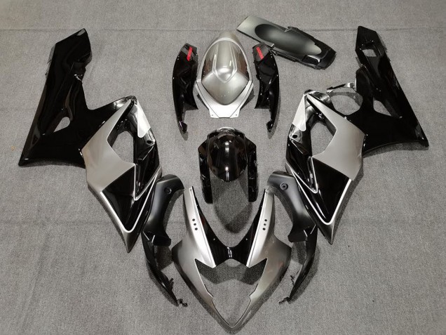 05-06 Silver and Black GSXR 1000 Fairings 05-06 Silver and Black GSXR 1000 Fairings