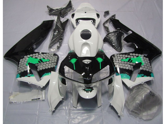 05-06 Turquoise Splatter on Gloss Black CBR600RR Fairings 05-06 Turquoise Splatter on Gloss Black CBR600RR Fairings