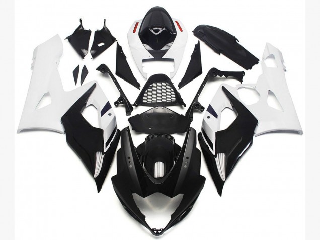 05-06 Vibrant Gloss Blue and Matte Black GSXR 1000 Fairings