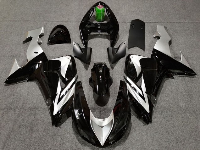 06-07 Black and Silver ZX10R Fairings 06-07 Black and Silver ZX10R Fairings