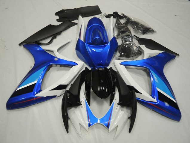 06-07 Blue and White GSXR 600-750 Fairings 06-07 Blue and White GSXR 600-750 Fairings