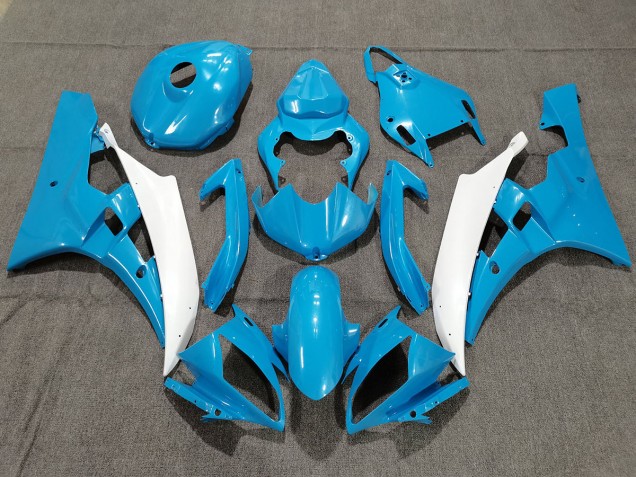 06-07 Blue and White with Pearl R6 Fairings 06-07 Blue and White with Pearl R6 Fairings