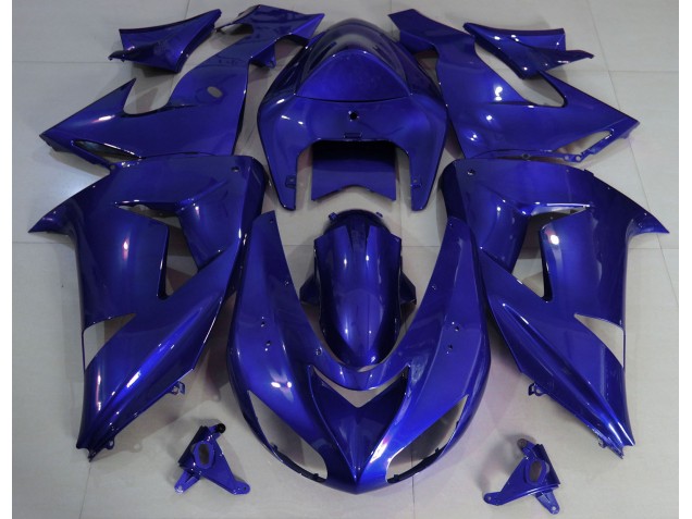 06-07 Deep Blue Plain ZX10R Fairings 06-07 Deep Blue Plain ZX10R Fairings