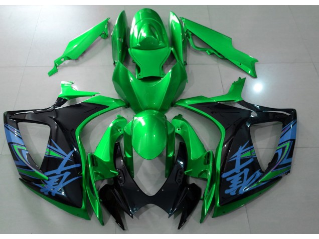 06-07 Gloss Green & Black GSXR 600-750 Fairings 06-07 Gloss Green & Black GSXR 600-750 Fairings
