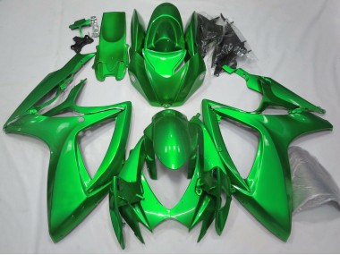 06-07 Gloss Green Plain GSXR 600-750 Fairings
