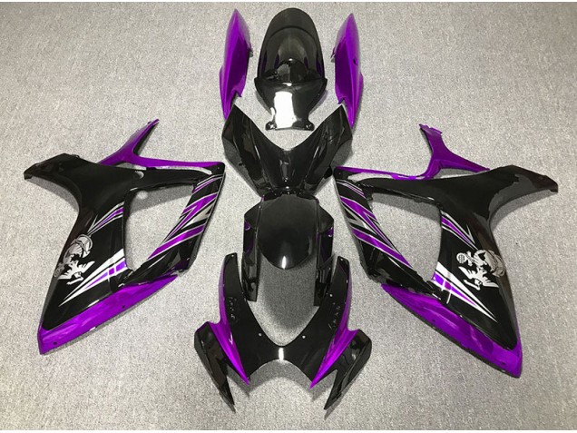 06-07 Gloss Purple and Black Design GSXR 600-750 Fairings 06-07 Gloss Purple and Black Design GSXR 600-750 Fairings