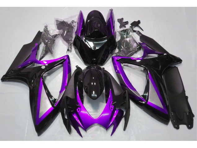 06-07 Gloss Purple and Black GSXR 600-750 Fairings 06-07 Gloss Purple and Black GSXR 600-750 Fairings