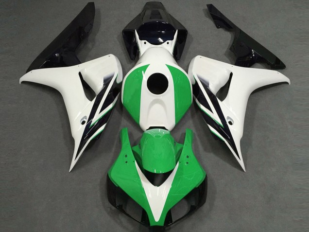 06-07 Gloss White Green Black CBR1000RR Fairings 06-07 Gloss White Green Black CBR1000RR Fairings