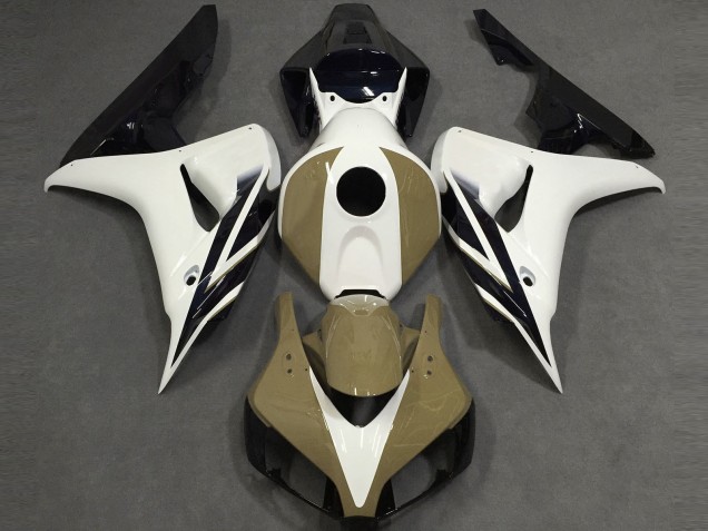 06-07 Gloss White Tan Black CBR1000RR Fairings 06-07 Gloss White Tan Black CBR1000RR Fairings