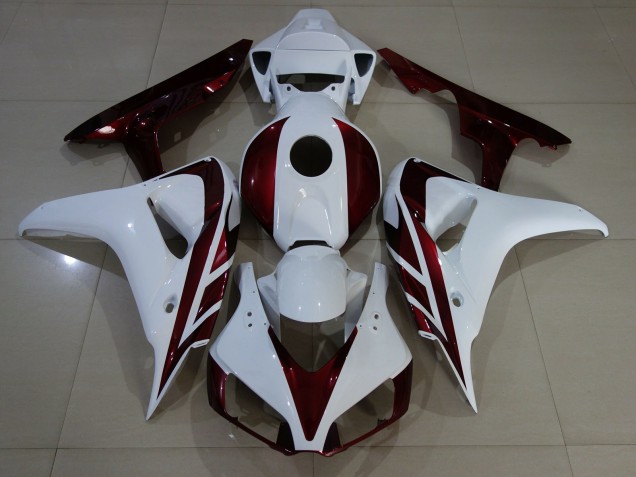 06-07 Gloss White and Deep Red CBR1000RR Fairings 06-07 Gloss White and Deep Red CBR1000RR Fairings