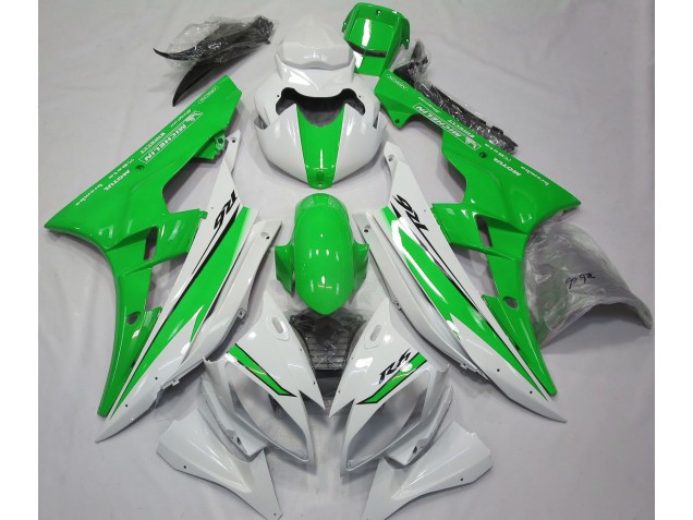 06-07 Gloss White and Green R6 Fairings 06-07 Gloss White and Green R6 Fairings