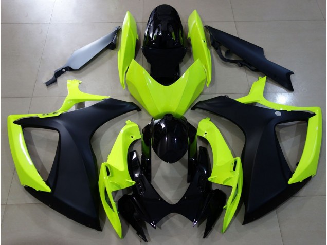 06-07 Gloss Yellow & Black GSXR 600-750 Fairings 06-07 Gloss Yellow & Black GSXR 600-750 Fairings
