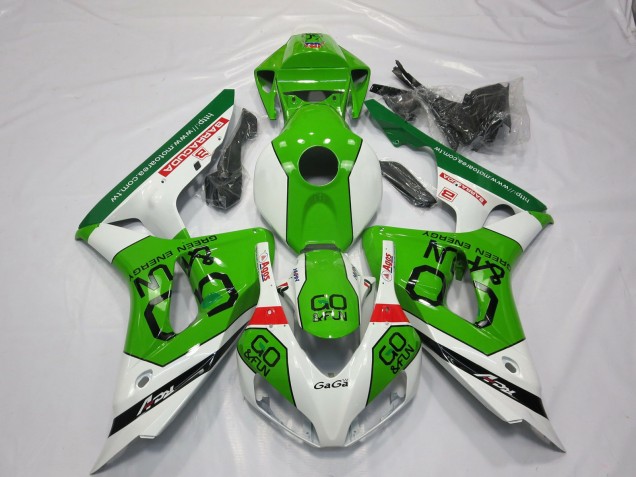 06-07 Green and White CBR1000RR Fairings 06-07 Green and White CBR1000RR Fairings