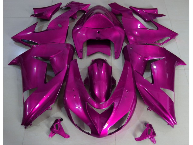 06-07 Hot Pink Plain ZX10R Fairings 06-07 Hot Pink Plain ZX10R Fairings