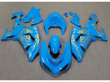 06-07 Light Blue & Gold ZX10R Fairings