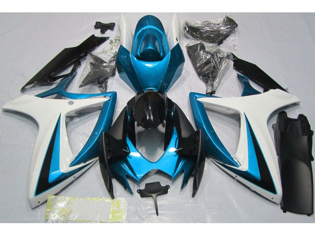 06-07 Light Blue & White GSXR 600-750 Fairings 06-07 Light Blue & White GSXR 600-750 Fairings