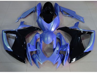 06-07 Light Blue and Black GSXR 600-750 Fairings
