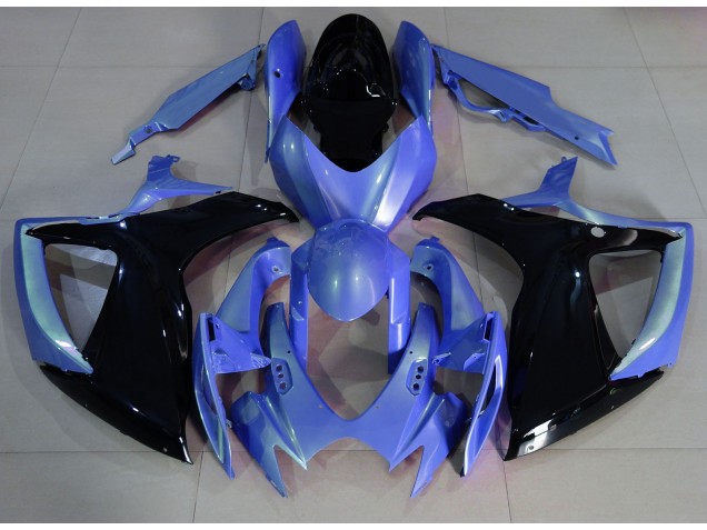 06-07 Light Blue and Black GSXR 600-750 Fairings