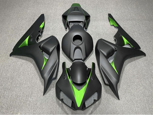 06-07 Matte Black and Green CBR1000RR Fairings 06-07 Matte Black and Green CBR1000RR Fairings