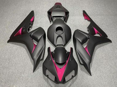 06-07 Matte Black and Pink CBR1000RR Fairings